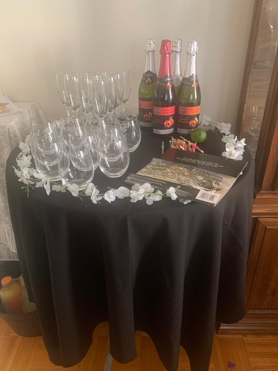 Mother's Day drinks station