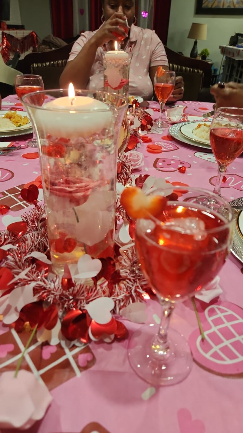 Valentine's Day dinner table